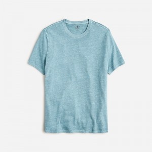 Camiseta J.Crew Hemp-organic cotton blend Hombre Azules España | HJDPAX128