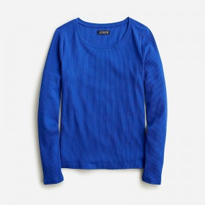 Camiseta J.Crew Long-sleeve crewneck vintage rib Mujer Harbor View España | YLXSOP230