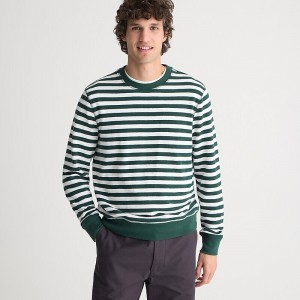 Camiseta J.Crew Long-sleeve textured sweater Hombre Verde España | IHCVXM457