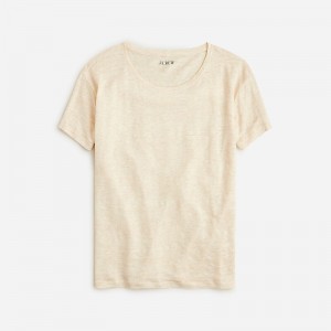 Camiseta J.Crew Relaxed Mujer Heather Natural España | PORFEQ713
