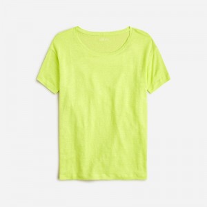 Camiseta J.Crew Relaxed Mujer Neon Daffodil España | LRTYVU812