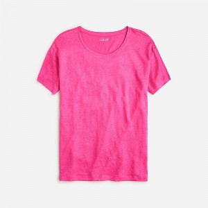 Camiseta J.Crew Relaxed Mujer Neon Flamingo España | QLFNWR046