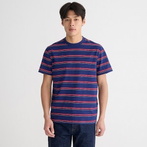 Camiseta J.Crew Relaxed premium-weight cotton Hombre Azul Marino Rojas España | DJXZKI354