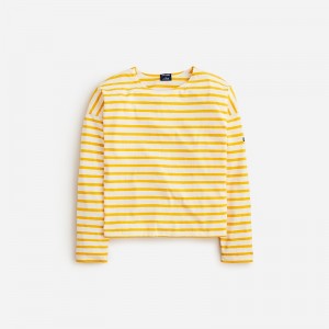 Camiseta J.Crew Saint James® X J.Crew structured Mujer Tilly Stripe Ivory Sunf España | DSIZEJ701