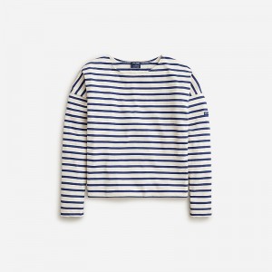 Camiseta J.Crew Saint James® X J.Crew structured Mujer Tilly Stripe Natural Ha España | GCRJDI406
