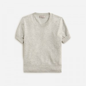 Camiseta J.Crew Shrunken TENCEL™ lyocell-blend Mujer Hthr Dusk España | WGZYEH760
