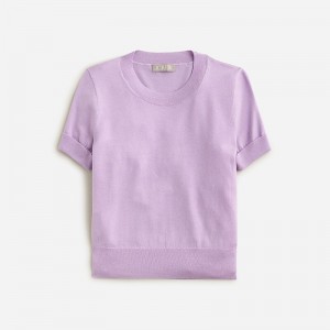 Camiseta J.Crew Shrunken TENCEL™ lyocell-blend Mujer Vintage Lilac España | HDMKUN571