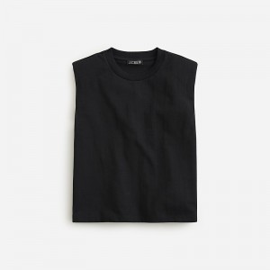 Camiseta J.Crew Structured muscle mariner cotton Mujer Negras España | YNAPQK420