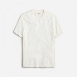 Camiseta J.Crew Sueded cotton Hombre Ivory España | HLYJSR983