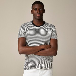 Camiseta J.Crew Sueded cotton Hombre Negras España | SHMVAX495