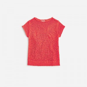 Camiseta J.Crew Textured sweater Mujer Poppy España | EJPHRZ546