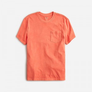 Camiseta J.Crew Vintage-wash cotton Hombre Coral España | HXJTWD743