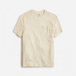 Camiseta J.Crew Vintage-wash cotton Hombre Natural España | DYEQSB894