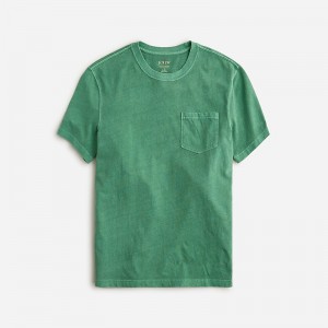 Camiseta J.Crew Vintage-wash cotton Hombre Verde Menta España | HBLXTE251