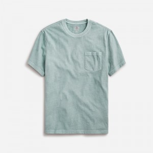 Camiseta J.Crew Vintage-wash cotton Hombre Verde España | ZLEQCY671