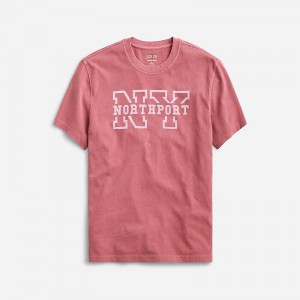 Camiseta J.Crew Vintage-wash cotton graphic Hombre Brick Ny Northport Grap España | NMREBH378