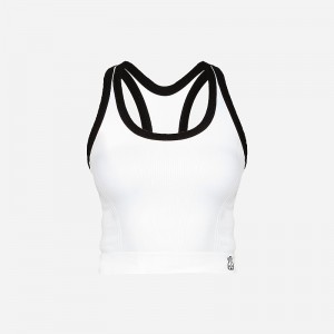 Camiseta sin Manga J.Crew Alala® barre racerback Mujer Blancas España | QUVDZA257