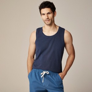 Camiseta sin Manga J.Crew Broken-in Hombre Azul Marino España | ISJBOZ296