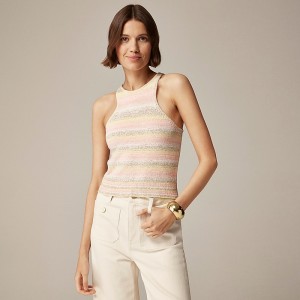 Camiseta sin Manga J.Crew Collection space-dyed sweater Mujer Amarillo España | WGYXTZ062