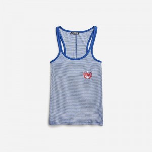 Camiseta sin Manga J.Crew Limited-edition USA Swimming® X J.Crew fine rib racerback Mujer Usa Swimming Tank España | RONXMD618