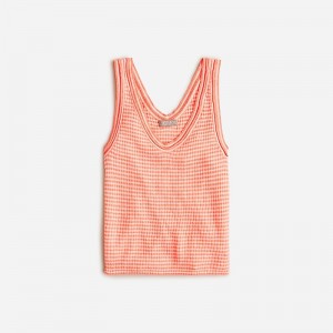 Camiseta sin Manga J.Crew Merino-linen blend sweater Mujer Blancas España | HMRILB902