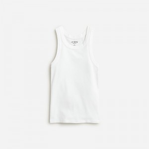 Camiseta sin Manga J.Crew Perfect-fit high-neck Mujer Blancas España | VSHGRA023