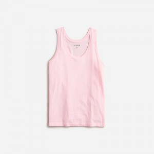 Camiseta sin Manga J.Crew Pima cotton scoopneck Mujer Bubblegum España | IUAGBO765
