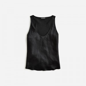 Camiseta sin Manga J.Crew Scoopneck Mujer Negras España | SRWGVL291