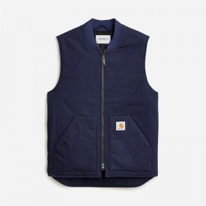Chaleco J.Crew Carhartt® Work Progress work Hombre Azules España | BPKDTZ712