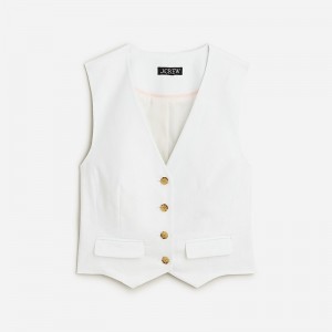 Chaleco J.Crew Classic Mujer Blancas España | KHFNVR472