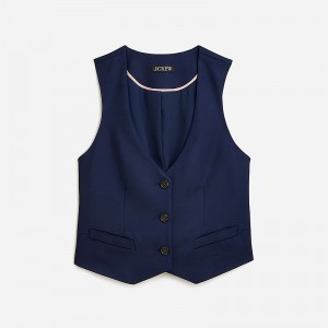 Chaleco J.Crew Classic-fit Mujer Azul Marino España | FWRNST698