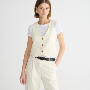 Chaleco J.Crew Classic-fit Mujer Soft Ivory España | UDAGEI204