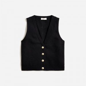 Chaleco J.Crew Emilie sweater Mujer Negras España | NOXGQH589