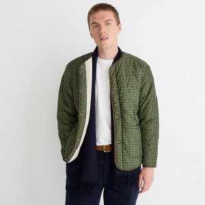 Chaquetas J.Crew BEAMS PLUS X J.Crew reversible liner blouson Hombre Blancas España | WYSOPR615