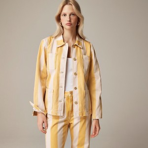 Chaquetas J.Crew Denim chore Mujer Warm Sunflower España | FPZNOT430