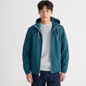 Chaquetas J.Crew Hooded surf Hombre Verde Menta España | NFICBP015