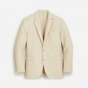 Chaquetas J.Crew Ludlow Slim-fit unstructured Hombre Creme España | BSCKRN562