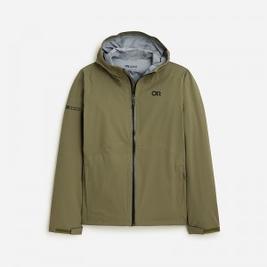 Chaquetas J.Crew Outdoor Research® Stratoburst stretch rain Hombre Verde España | VBTURM563