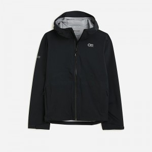 Chaquetas J.Crew Outdoor Research® Stratoburst stretch rain Hombre Negras España | TBQUEI217