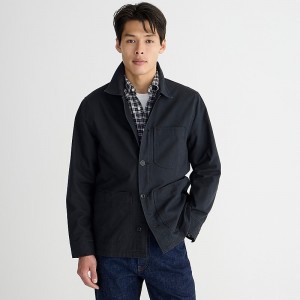 Chaquetas J.Crew Wallace & Barnes lightweight twill chore Hombre Negras España | YPXUQB613