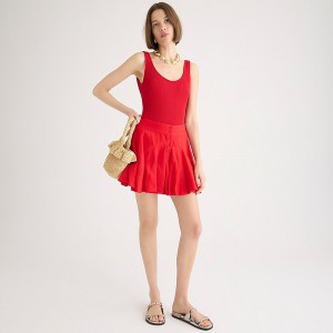 Falda J.Crew Button-up mini Mujer Rojas España | DSXRGY921