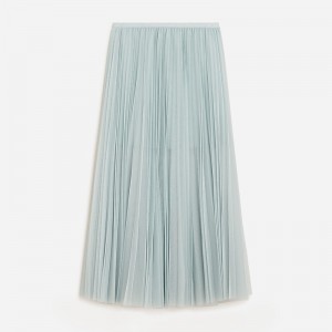 Falda J.Crew Collection layered tulle Mujer Azules España | QNMUKA379