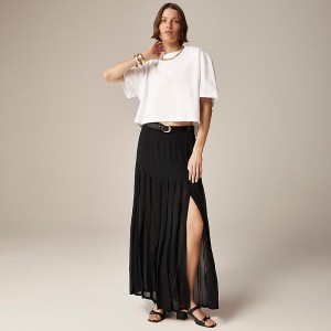 Falda J.Crew Collection maxi Mujer Negras España | BTYALN893