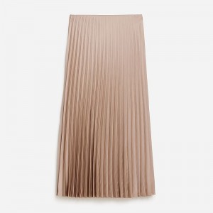 Falda J.Crew Gwyneth pleated slip Mujer Warm Boulder España | HRQGFW864
