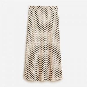 Falda J.Crew Gwyneth slip Mujer Creme España | JMDATO743