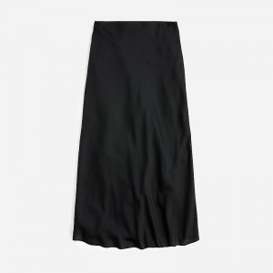 Falda J.Crew Gwyneth slip Mujer Negras España | HMDXVS123