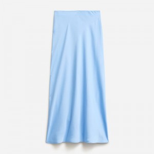 Falda J.Crew Gwyneth slip Mujer Placid Sky España | YFDERV235