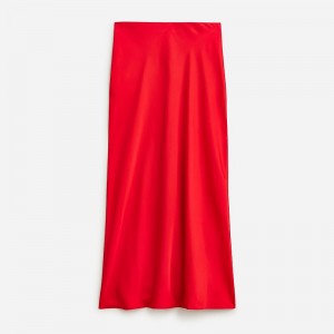 Falda J.Crew Gwyneth slip Mujer Rojas España | FADRIU285