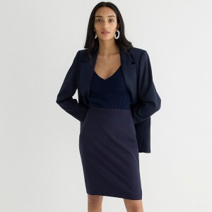 Falda J.Crew No. 2 Pencil® Mujer Azul Marino España | KNMLPS802