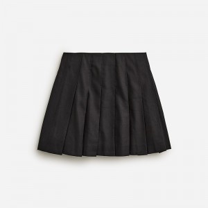 Falda J.Crew Pleated mini Mujer Negras España | NQSYFX628